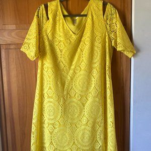 Yellow Lace Dress